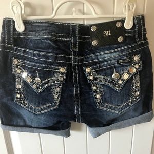 Cut Miss Me Jeans to shorts. Looks amazing on.